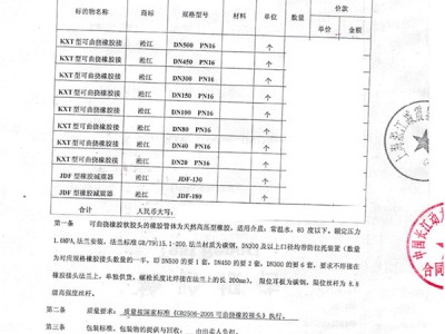 【水电站案例】长江动力集团橡胶避震喉“附合同”